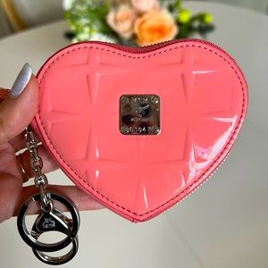 MCM Pink Heart-shaped Change Purse